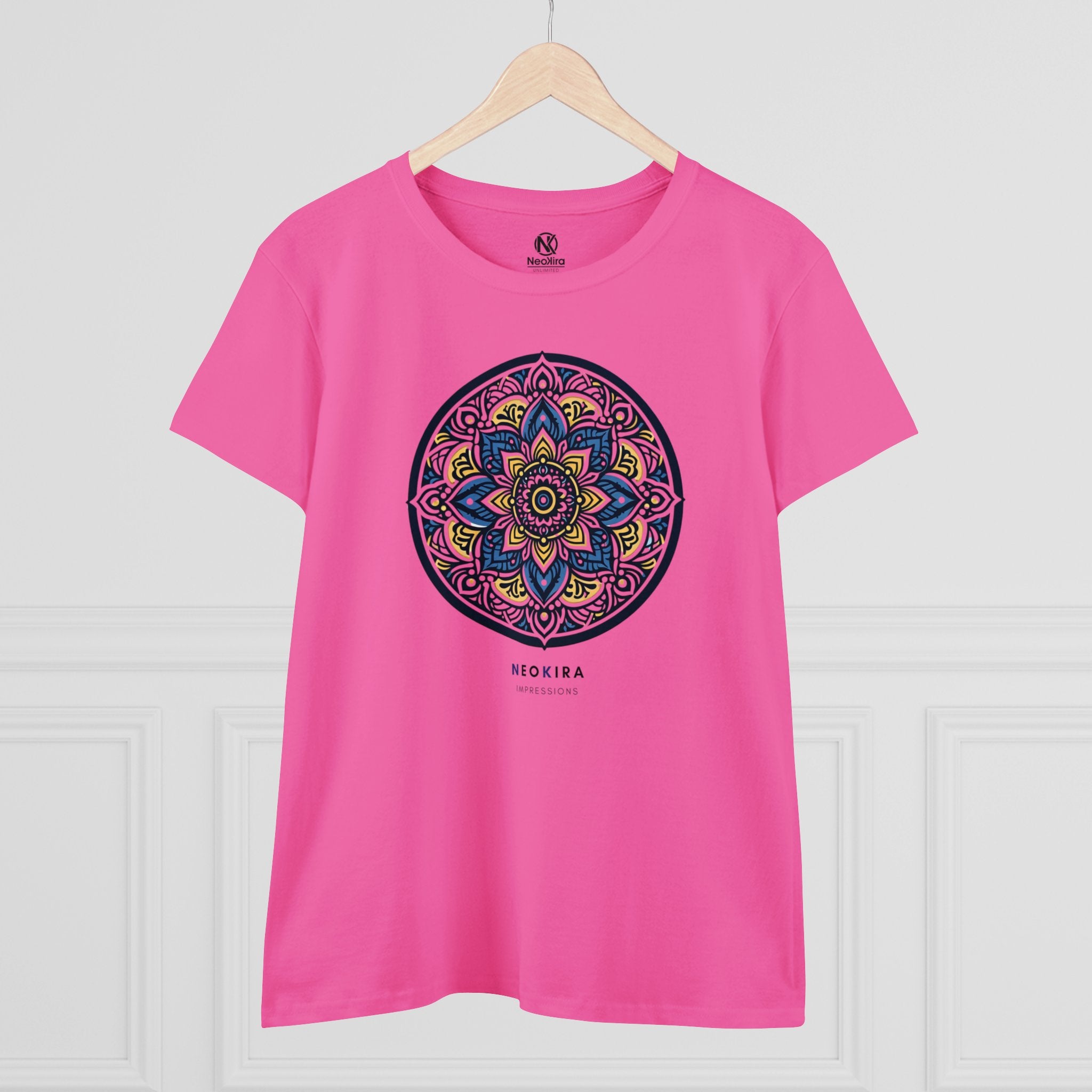 MANDALA Women's Midweight Cotton Tee - NeoKira Unlimited