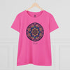 MANDALA Women's Midweight Cotton Tee T-Shirt Printify Azalea S 