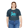 NEON LOVE Unisex Jersey Short Sleeve Tee T-Shirt Printify Deep Teal XS 