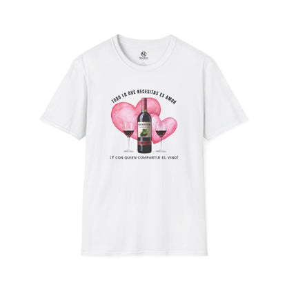 AMOR Y VINO Unisex Softstyle T-Shirt - NeoKira Unlimited