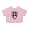 ORGULLOSA DE MI PATRIA Champion Women's Heritage Cropped T-Shirt Crop Tee Printify Pink Candy XS 