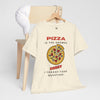 PIZZA IS THE ANSWER Unisex Heavy Cotton Tee T-Shirt Printify Natural S 