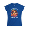 DON'T BOTHER ME I'M EATING Women's Softstyle Tee T-Shirt Printify Royal S 