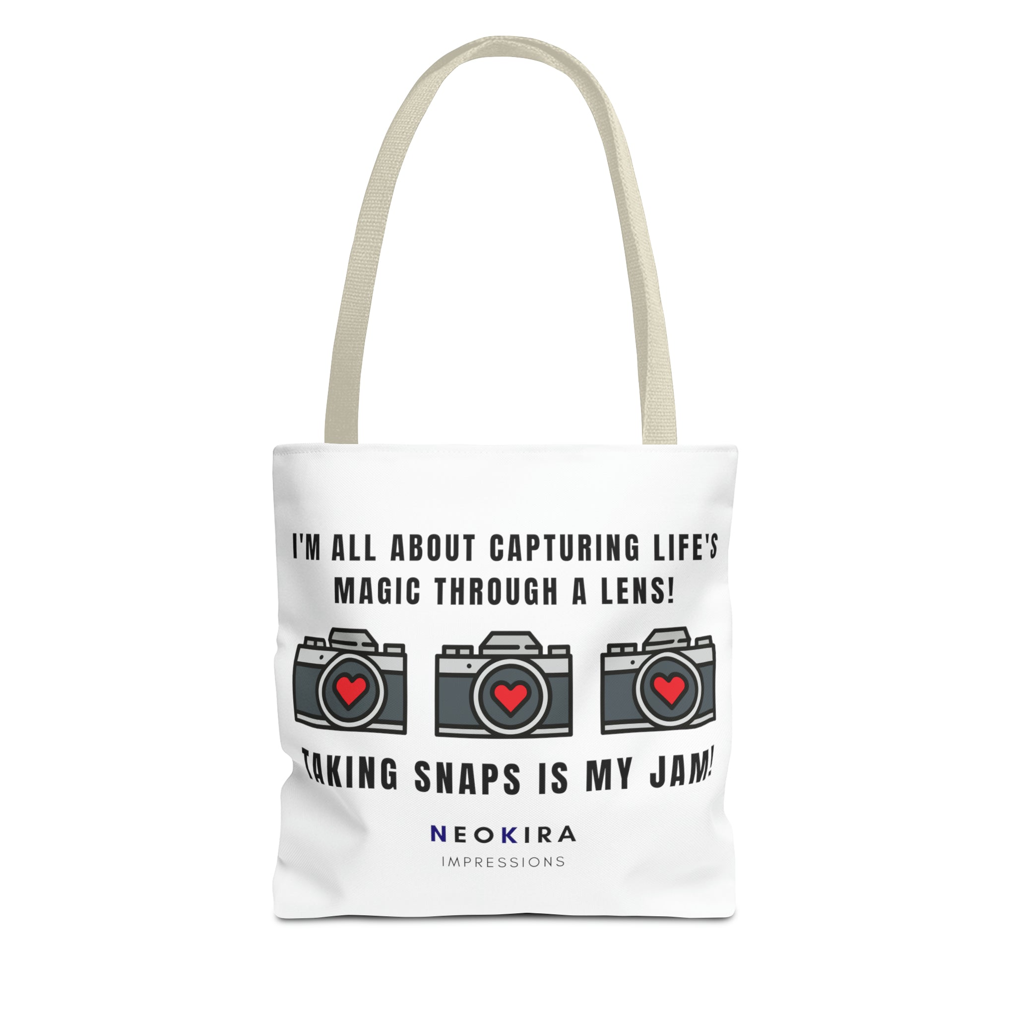 TAKING SNAPS IS MY JAM Tote Bag Tote Bag Printify 13