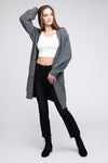 BiBi Twist Knitted Open Front Cardigan With Pockets Cardigan BiBi   