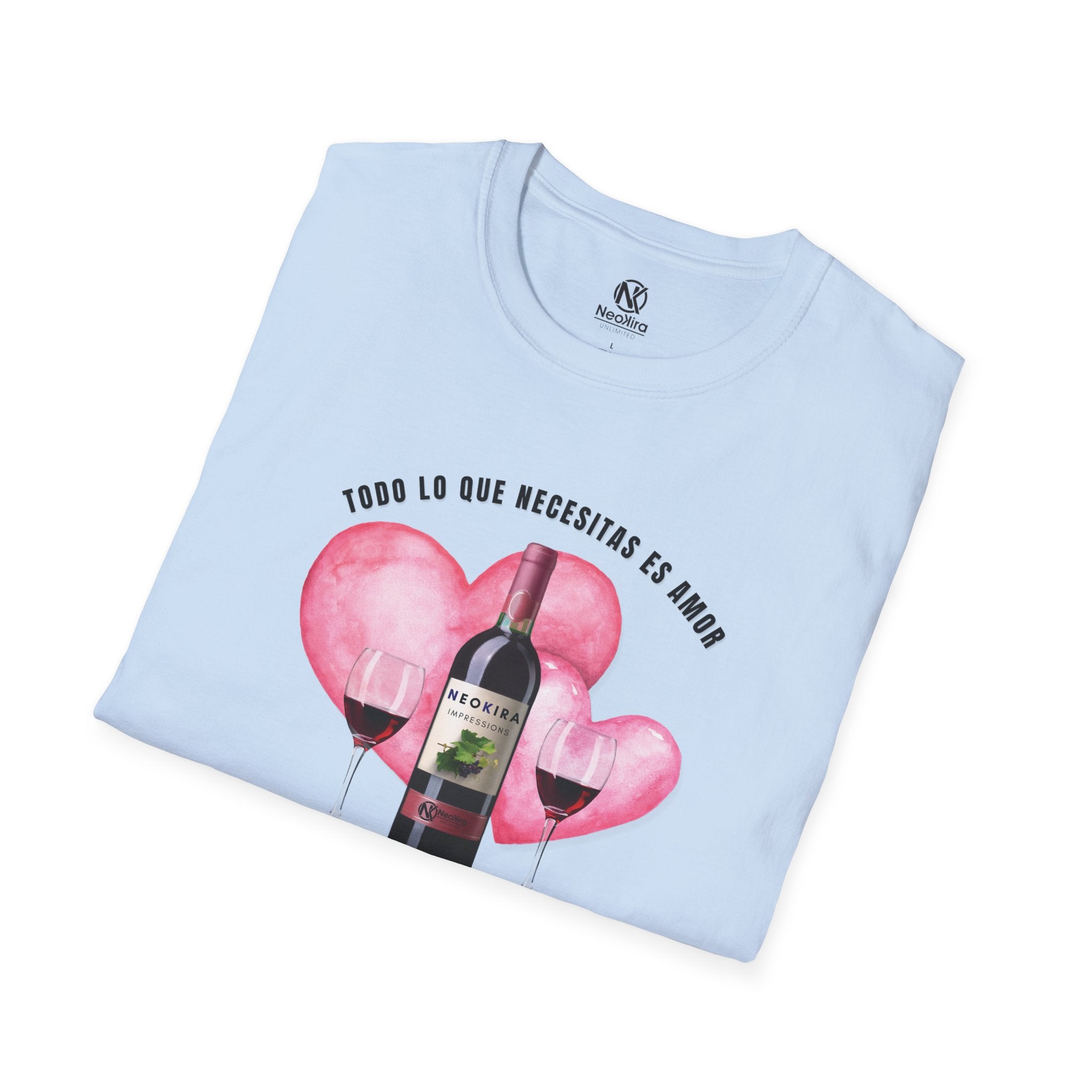 AMOR Y VINO Unisex Softstyle T-Shirt T-Shirt Printify   