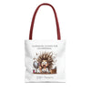 CUANDO ME LEVANTO Tote Bag Tote Bag Printify 13" × 13'' Red 