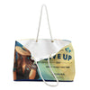 NEVER GIVE UP Weekender Bag Tote Bag Printify   