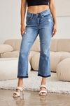 Judy Blue Full Size Release Hem Cropped Bootcut Jeans Jeans Trendsi Medium 0(24) 