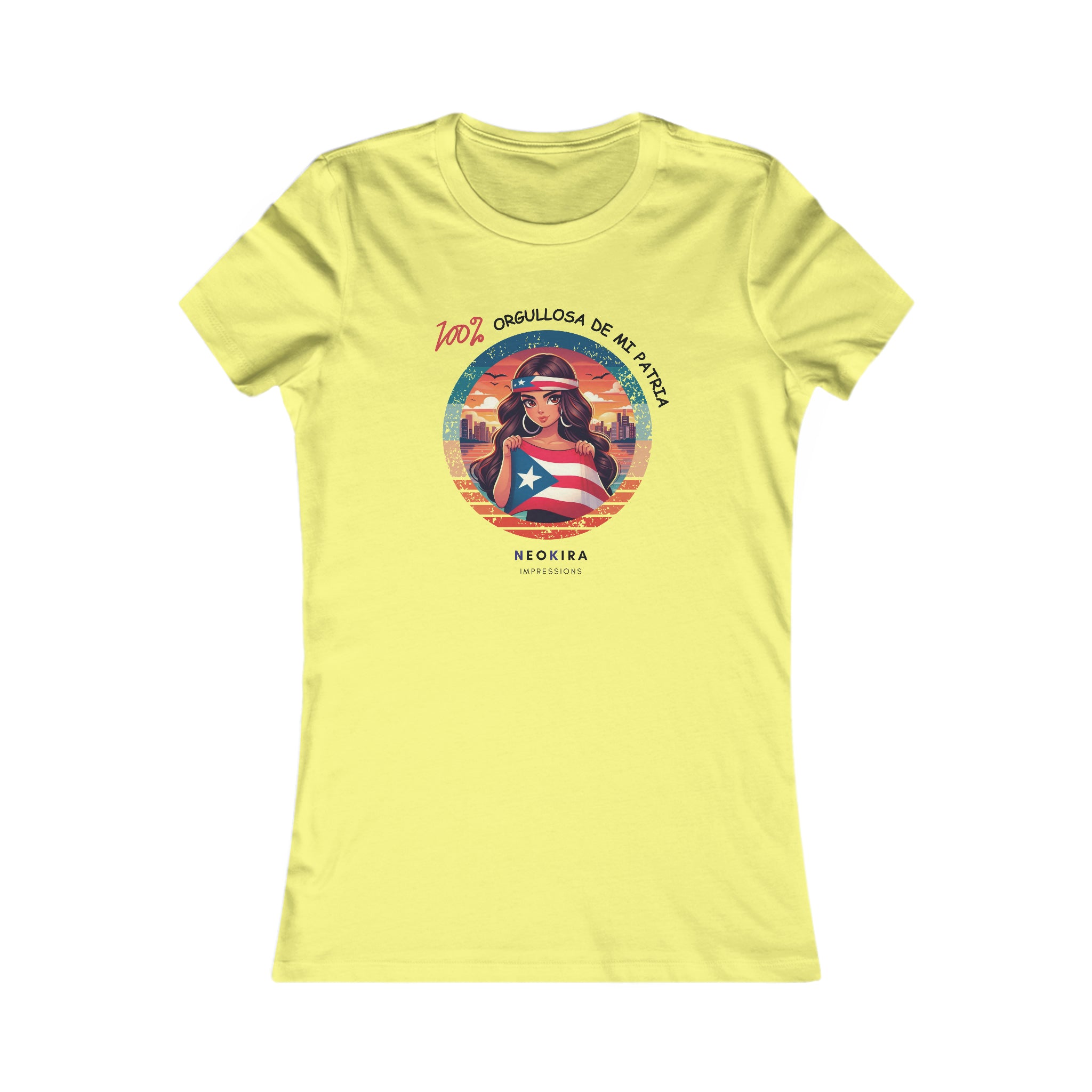 ORGULLOSA DE MI PATRIA Women's Favorite Tee T-Shirt Printify S Yellow 