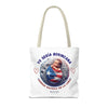 YO SERIA BORINCANA AUNQUE... Tote Bag Tote Bag Printify   