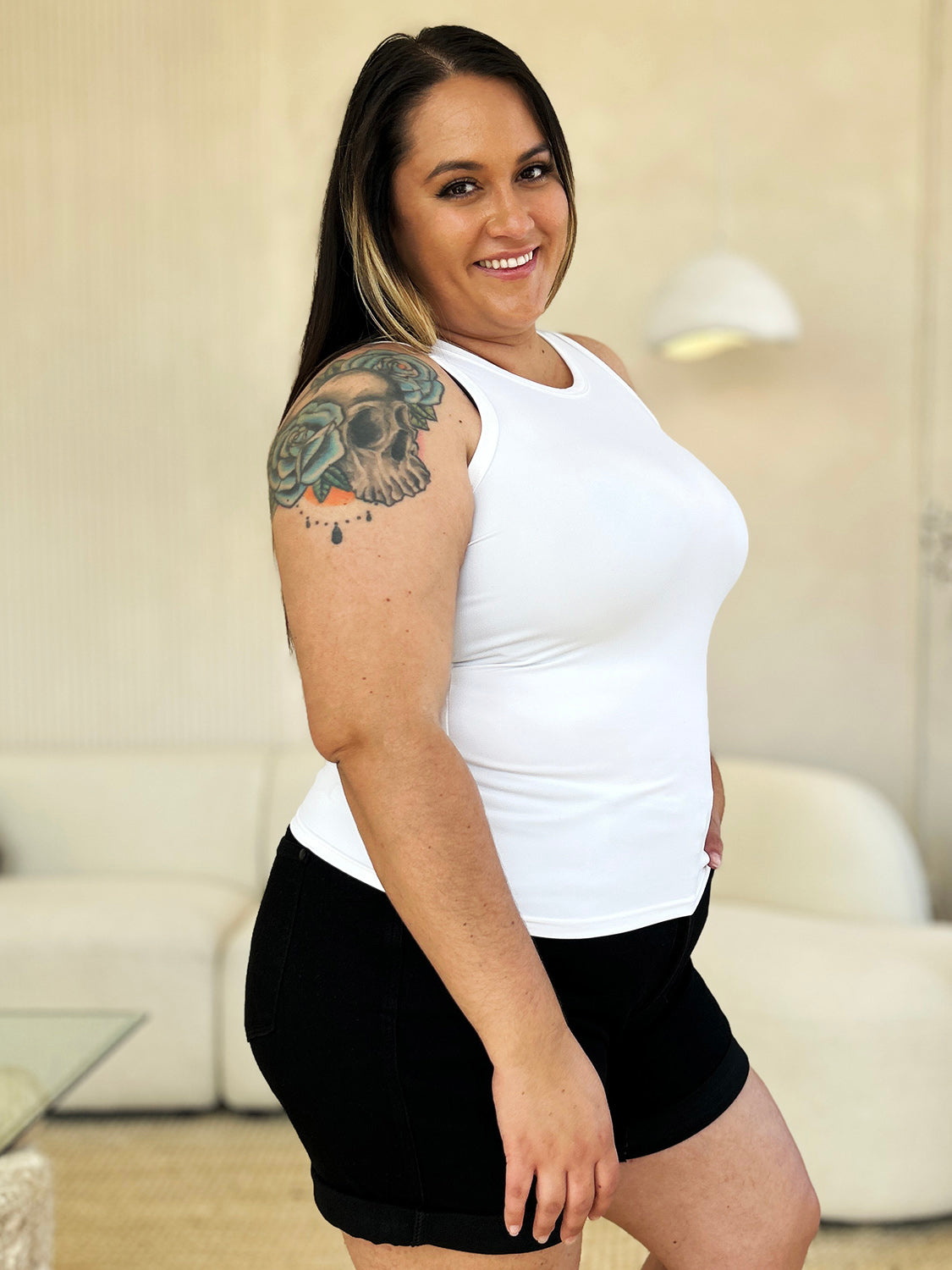 Basic Bae Full Size Round Neck Slim Tank - NeoKira Unlimited