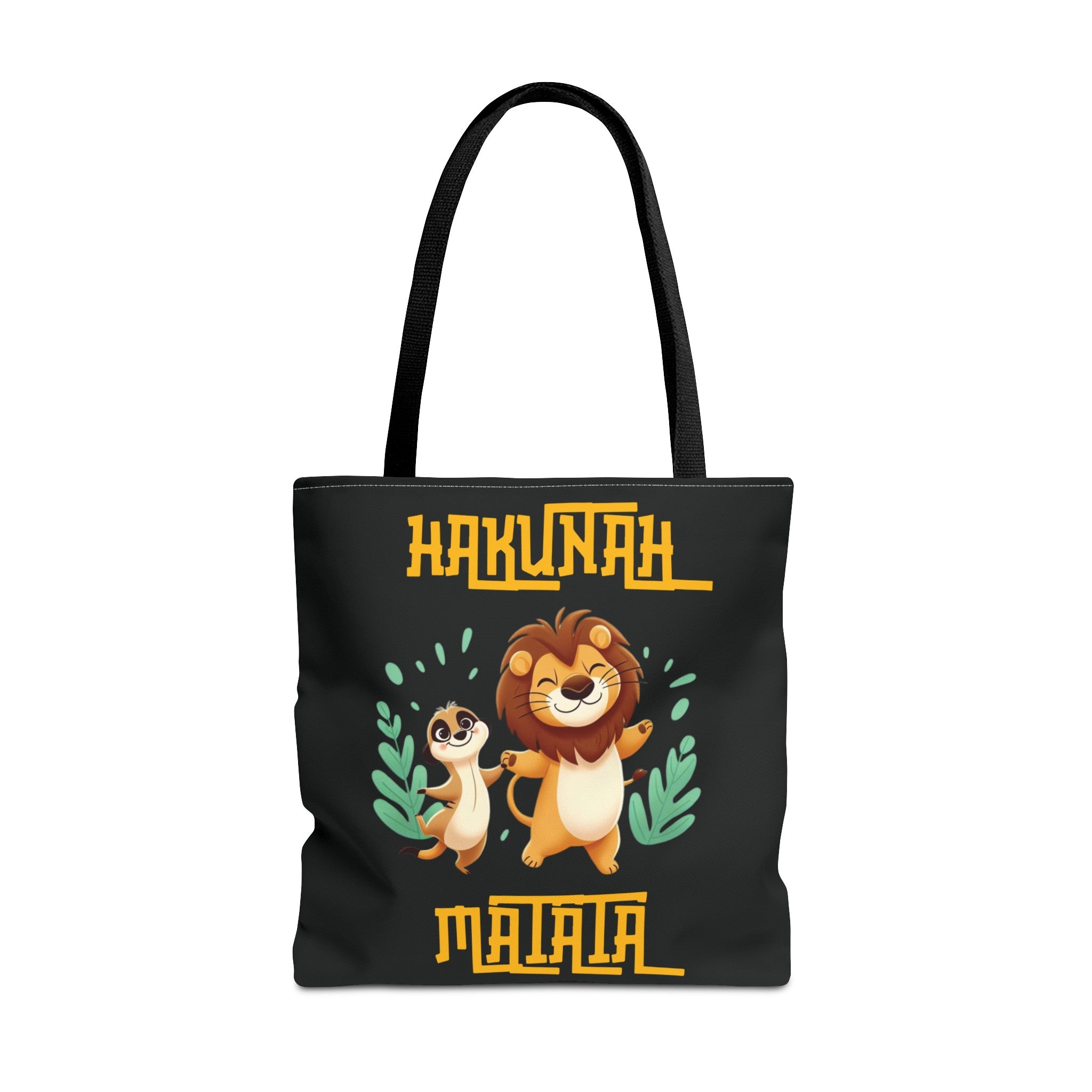 HAKUNAH MATATA BLACK Tote Bag Tote Bag Printify 18