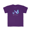 GLOWING BUTTERFLIES...Kids Regular Fit Tee Kids clothes Printify Purple XS 