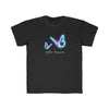 GLOWING BUTTERFLIES...Kids Regular Fit Tee Kids clothes Printify Black XS 