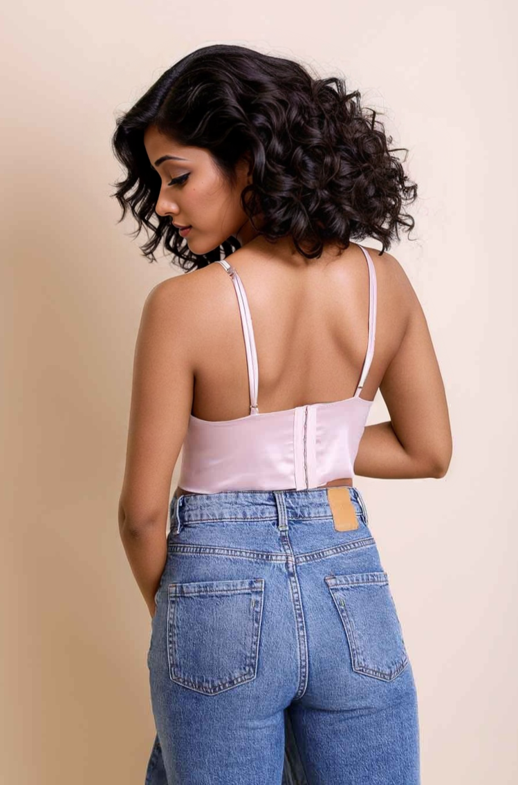 Satin Longline Bralette - NeoKira Unlimited