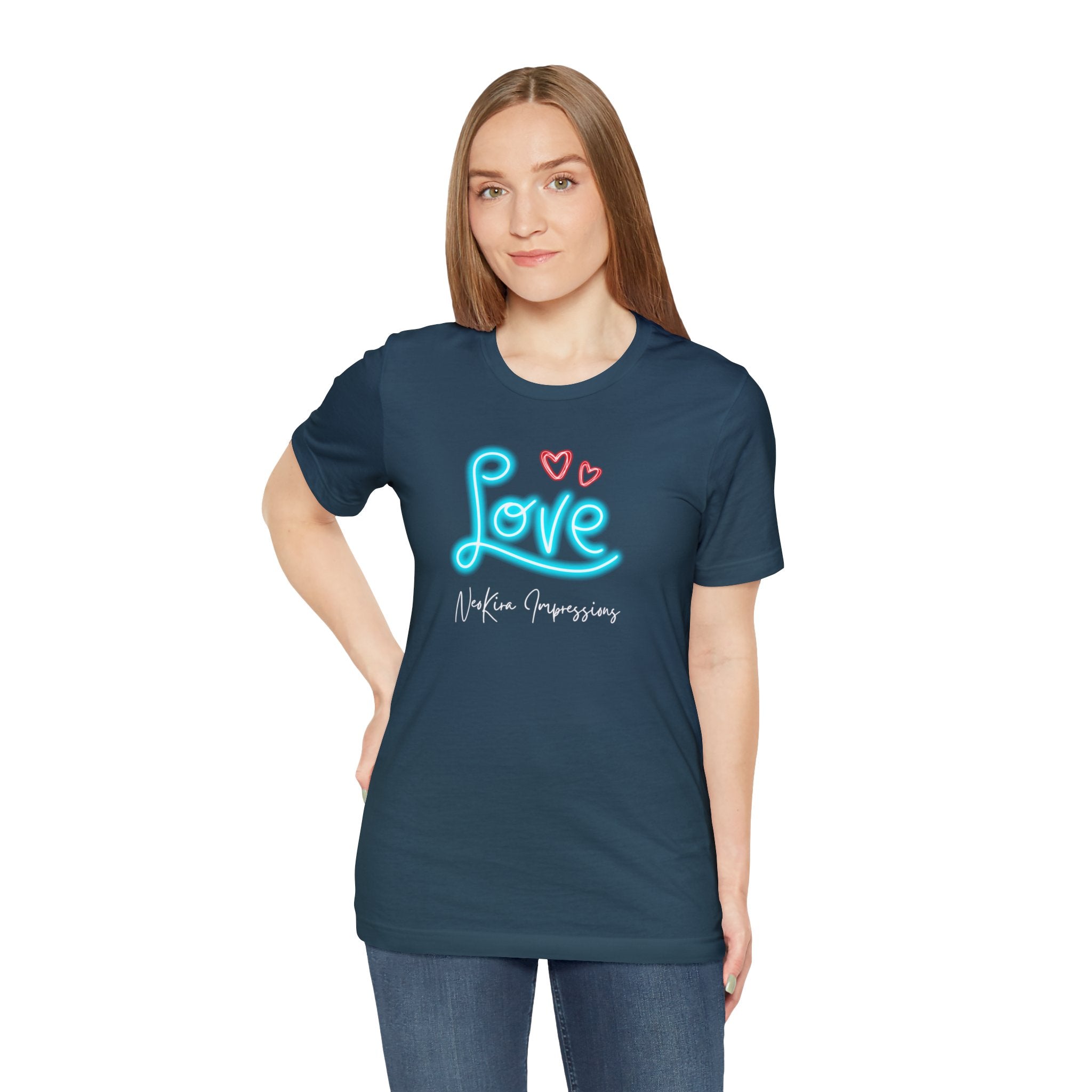 NEON LOVE Unisex Jersey Short Sleeve Tee T-Shirt Printify   