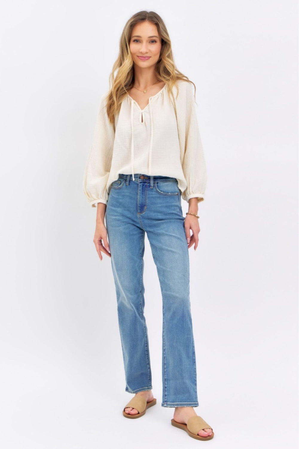 Judy Blue Full Size High Waist Straight Jeans - NeoKira Unlimited