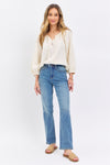 Judy Blue Full Size High Waist Straight Jeans Jeans Trendsi   