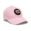 VEJIGANTE Dad Hat with Leather Patch (Round) Caps Printify   