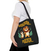 HAKUNAH MATATA BLACK Tote Bag Tote Bag Printify   