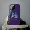 NEON LOVE PURPLE Tough Phone Cases Phone Case Printify iPhone 13 Pro Max  