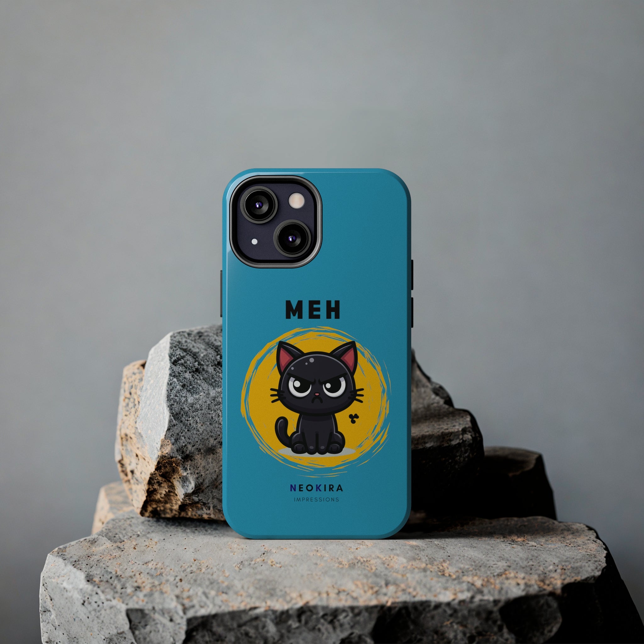 MEH (BLUE) Tough Phone Cases Phone Case Printify iPhone 13 Mini  