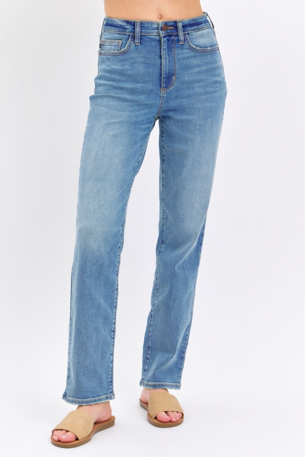 Judy Blue Full Size High Waist Straight Jeans - NeoKira Unlimited