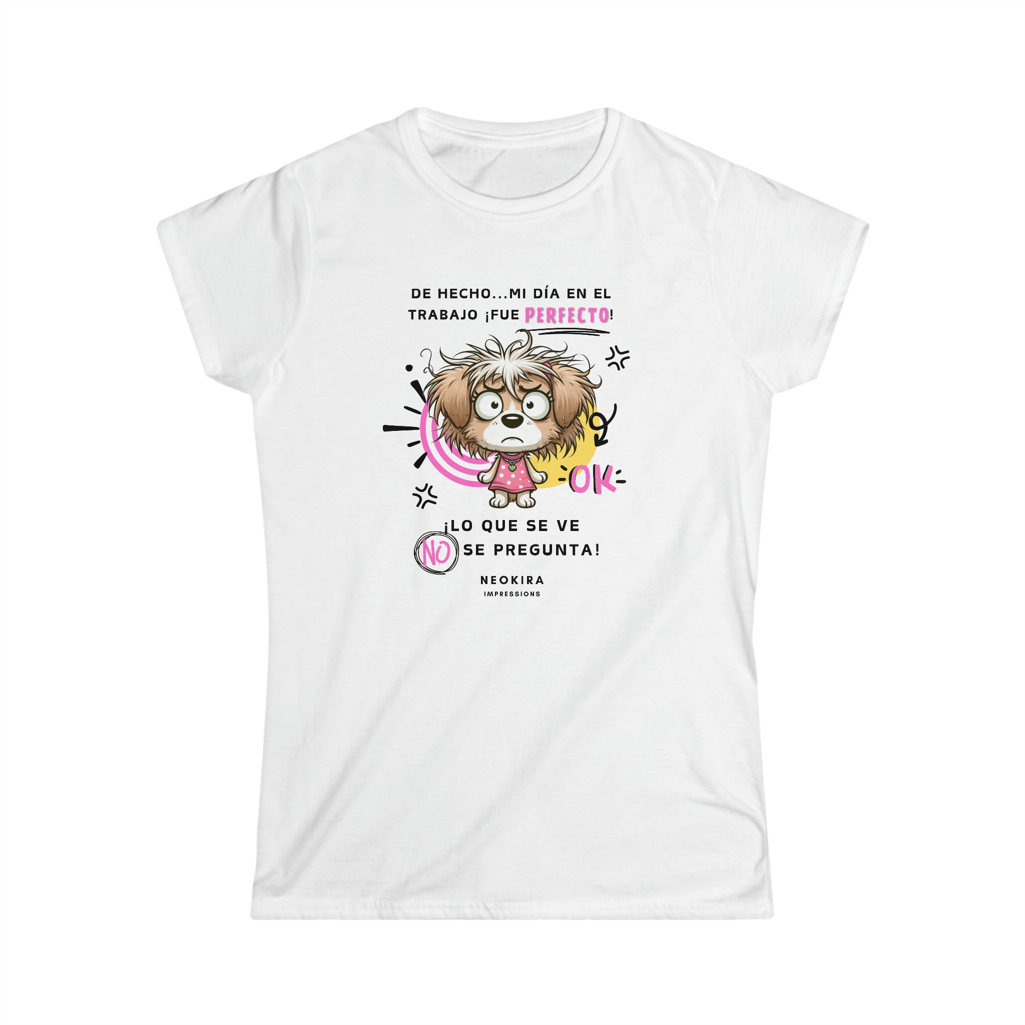 LO QUE SE VE NO SE PREGUNTA Women's Softstyle Tee T-Shirt Printify White S 