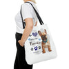 FRENCHIE Tote Bag Tote Bag Printify 18" × 18'' Black 