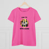 TIME TO WINE DOWN Women's Midweight Cotton Tee T-Shirt Printify   