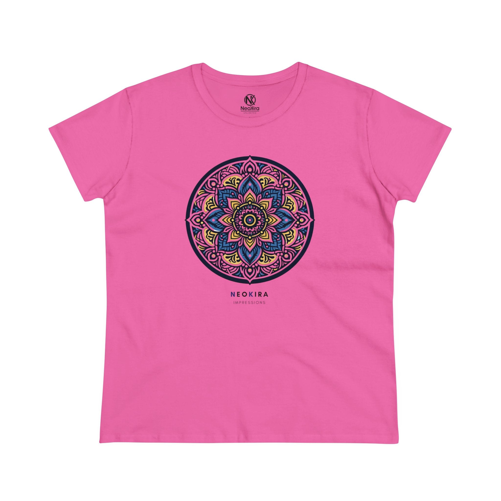 MANDALA Women's Midweight Cotton Tee T-Shirt Printify   