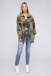 BiBi Loose Fit Buttoned Down Check Shirt Jacket Jacket BiBi   