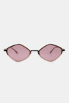 Nicole Lee USA Metal Frame Geometric Sunglasses Sunglasses Trendsi Pink One Size 