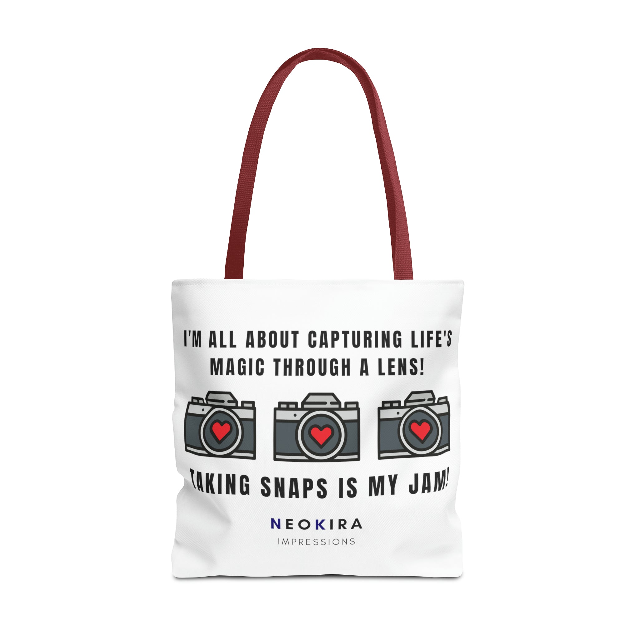 TAKING SNAPS IS MY JAM Tote Bag Tote Bag Printify 18