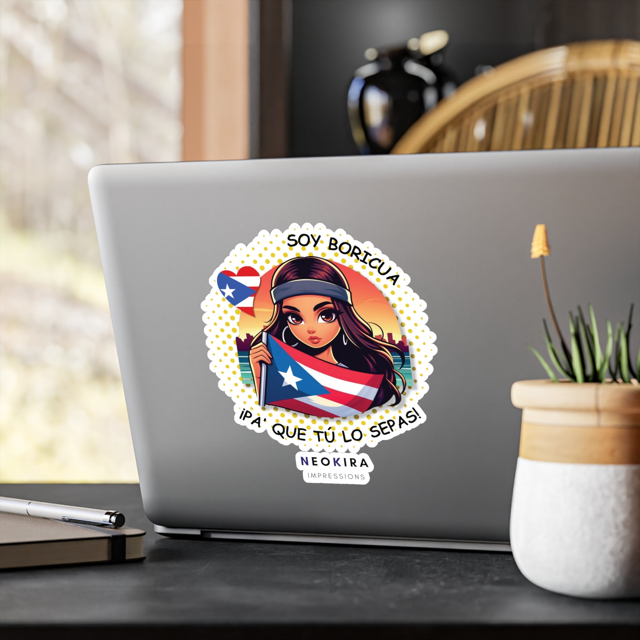 YO SOY BORICUA... Kiss-Cut Vinyl Decals Paper products Printify 8