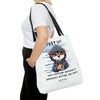 SHH Tote Bag Tote Bag Printify 18" × 18'' Black 