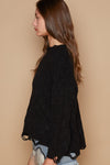 POL Cable Knit Cutout Long Sleeve Sweater Sweater Trendsi   