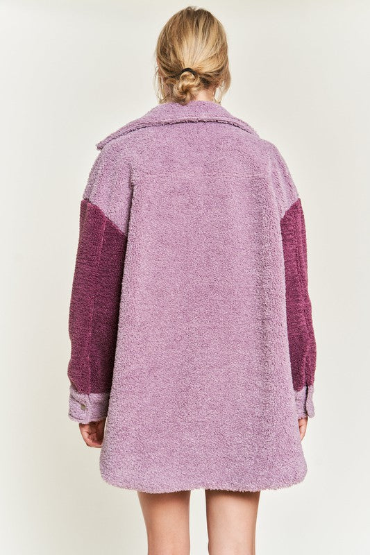 Jade By Jane Colorblock Oversized Shirt Shacket | Cozy Streetwear Vibe - NeoKira Unlimited