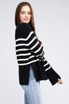 BiBi Ribbed Hem Stripe Sweater Sweater BiBi   