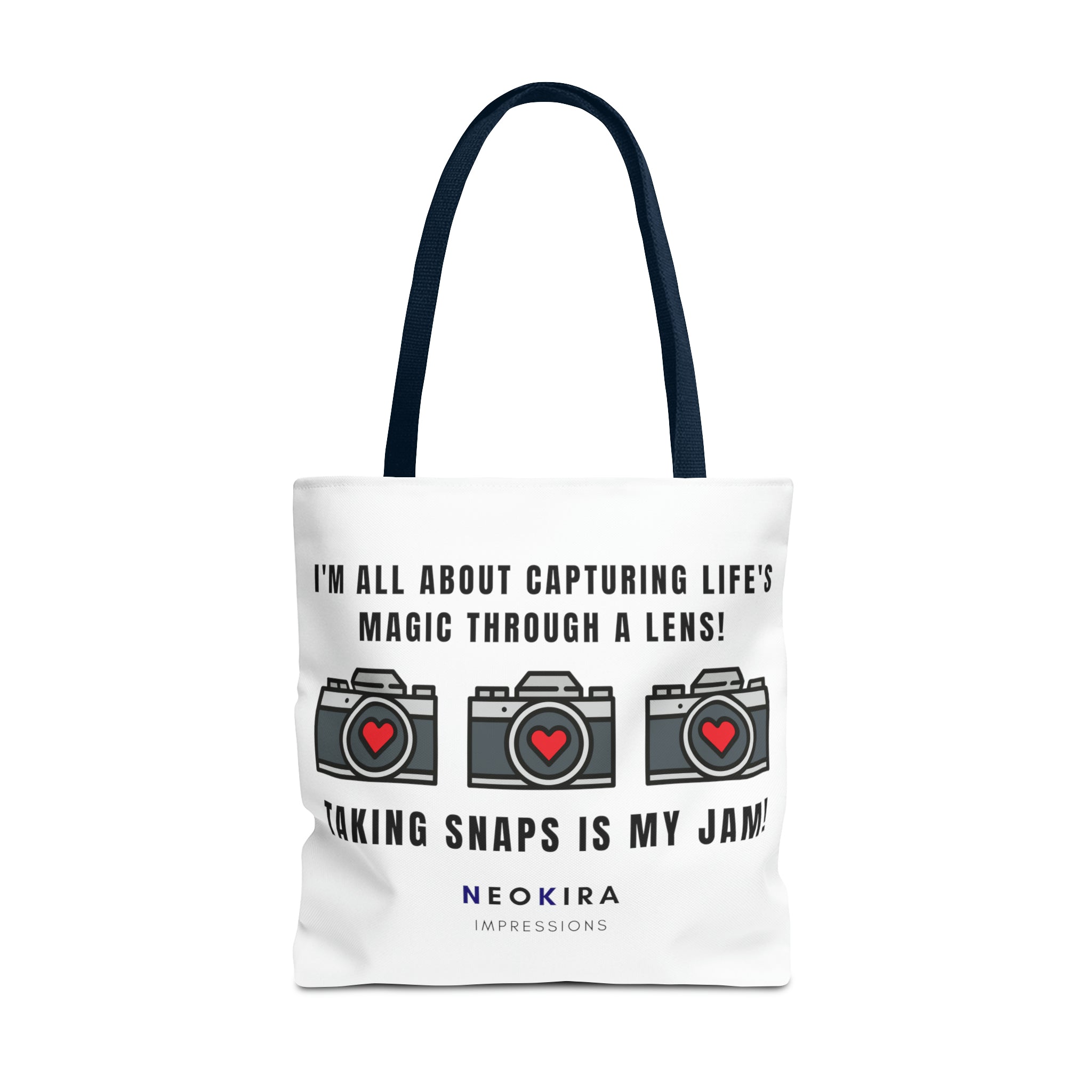 TAKING SNAPS IS MY JAM Tote Bag Tote Bag Printify 18