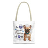 FRENCHIE Tote Bag Tote Bag Printify   