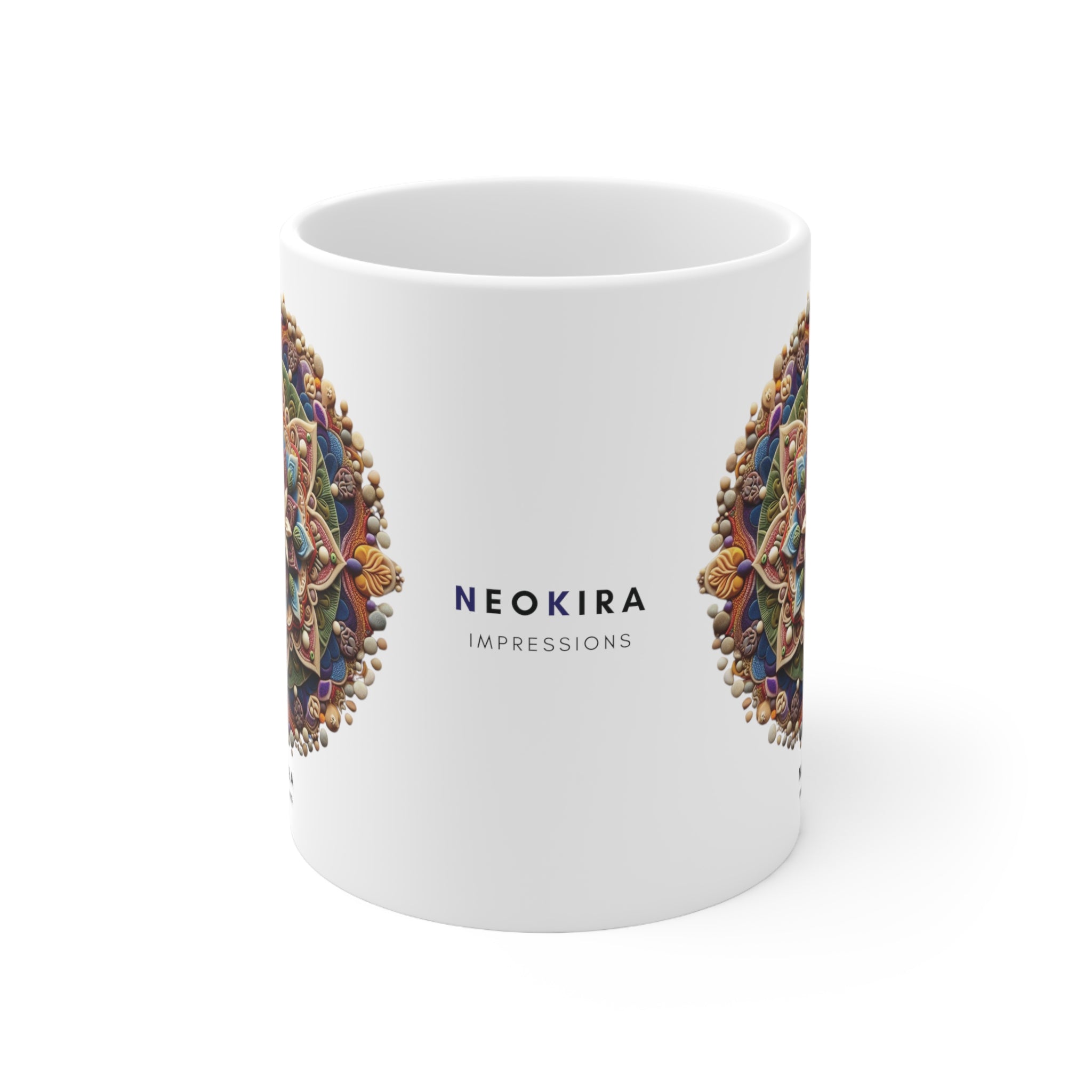 MANDALA Ceramic Mug 11oz 11oz Mug Printify   