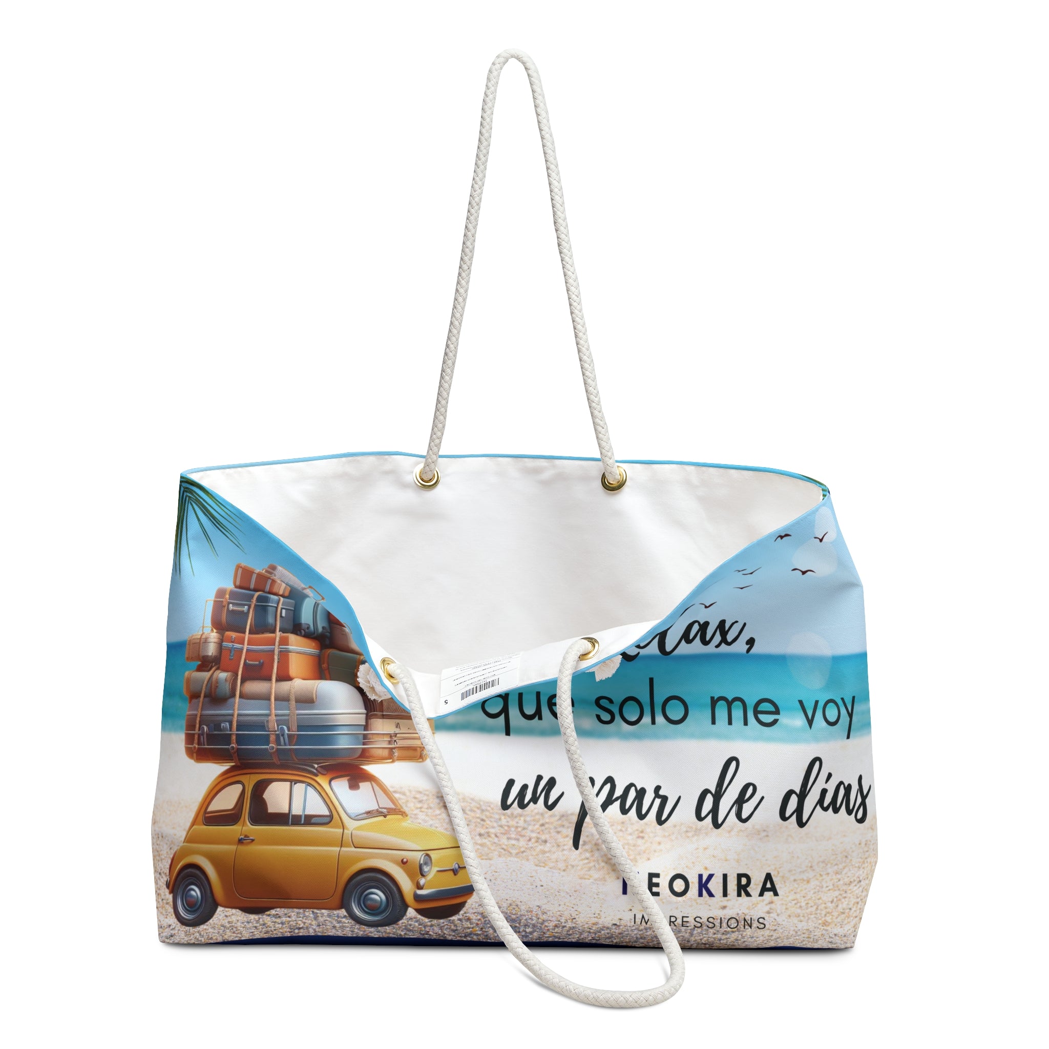 RELAX QUE SOLO ME VOY UN PAR DE DIAS Weekender Bag Tote Bag Printify   