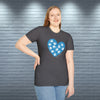 PAW HEART BLUE Unisex Softstyle T-Shirt T-Shirt Printify   