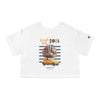 ROAD TRIP... Champion Women's Heritage Cropped T-Shirt Crop Tee Printify White XS 