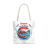 CAMARON QUE SE DUERME Tote Bag Tote Bag Printify 18" × 18'' White 