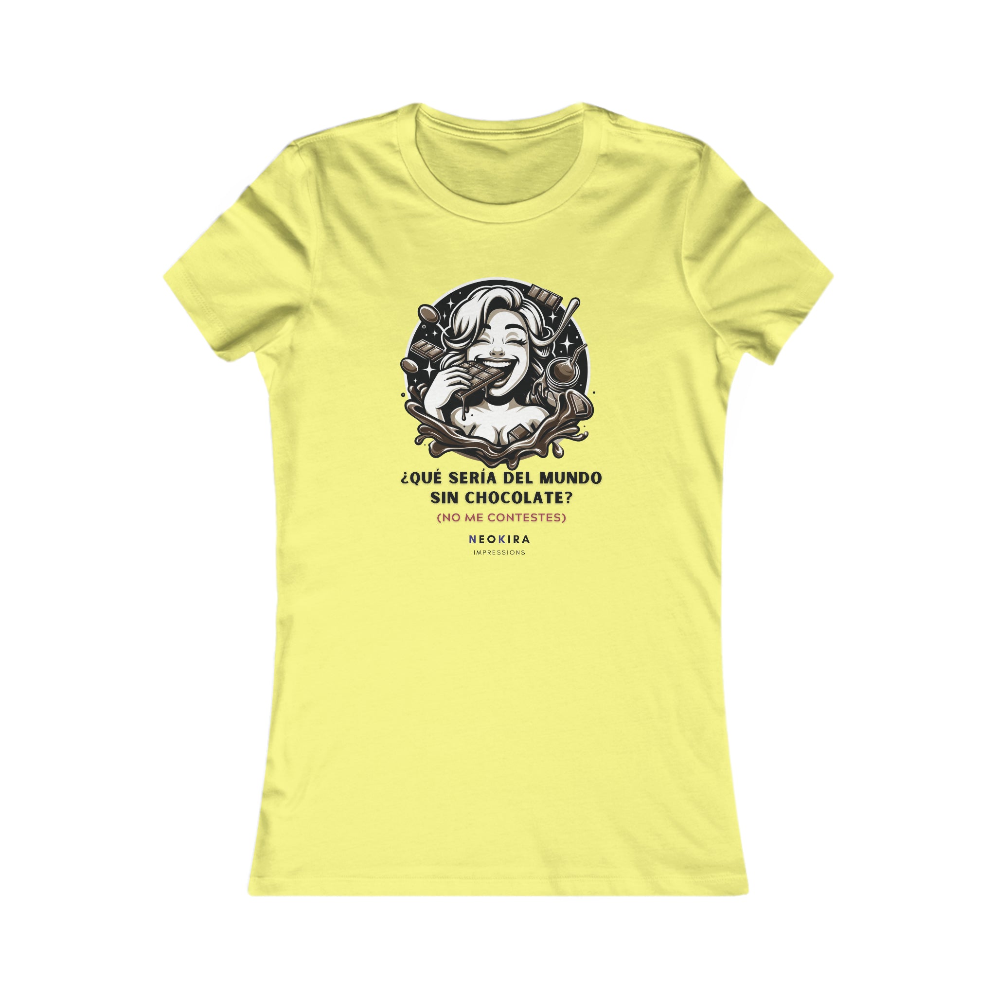 QUE SERIA DEL MUNDO SIN CHOCOLATE Women's Favorite Tee T-Shirt Printify S Yellow 