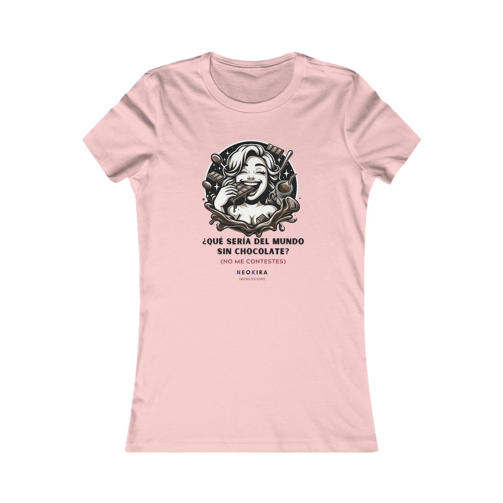 QUE SERIA DEL MUNDO SIN CHOCOLATE Women's Favorite Tee T-Shirt Printify S Pink 