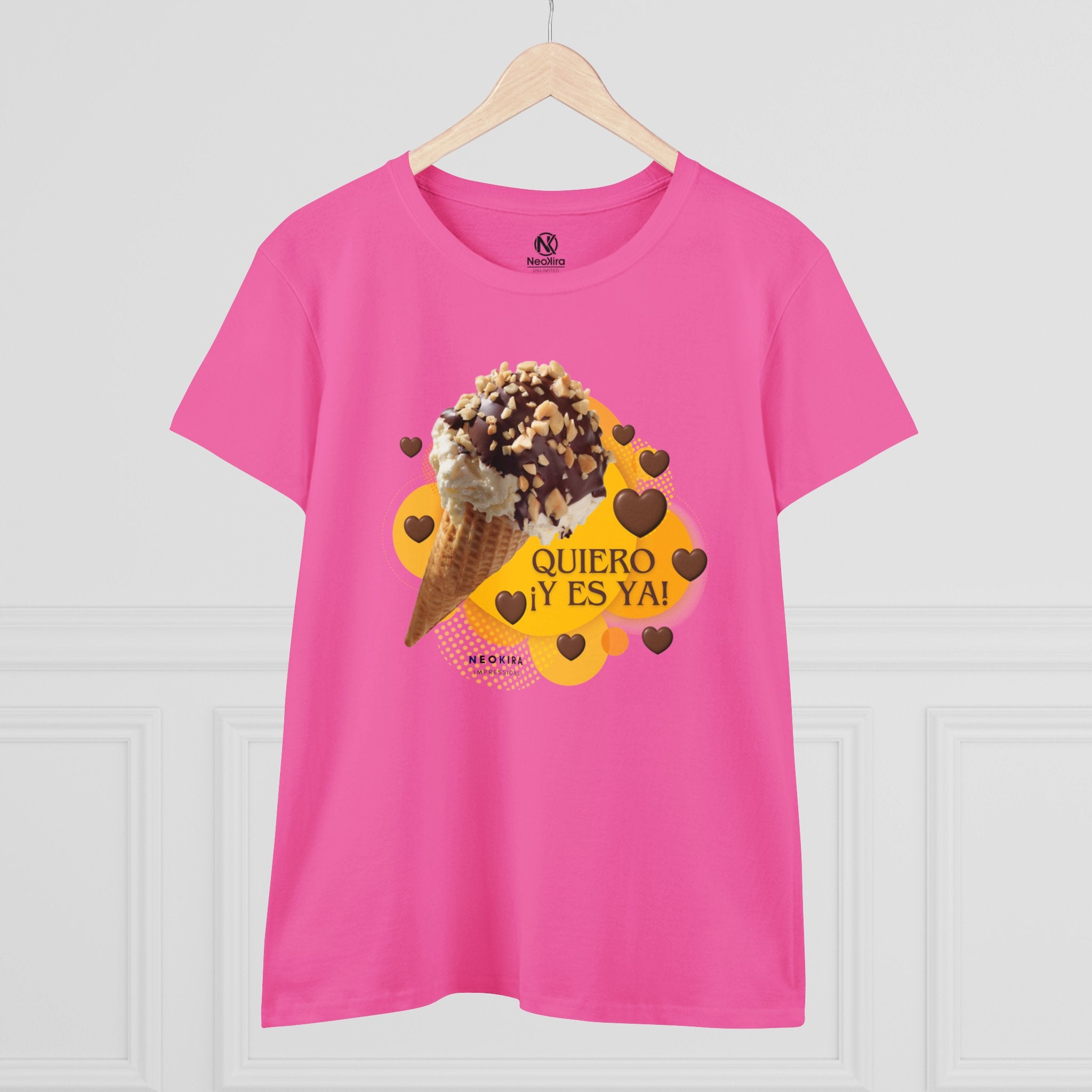 ICE CREAM Women's Midweight Cotton Tee T-Shirt Printify   